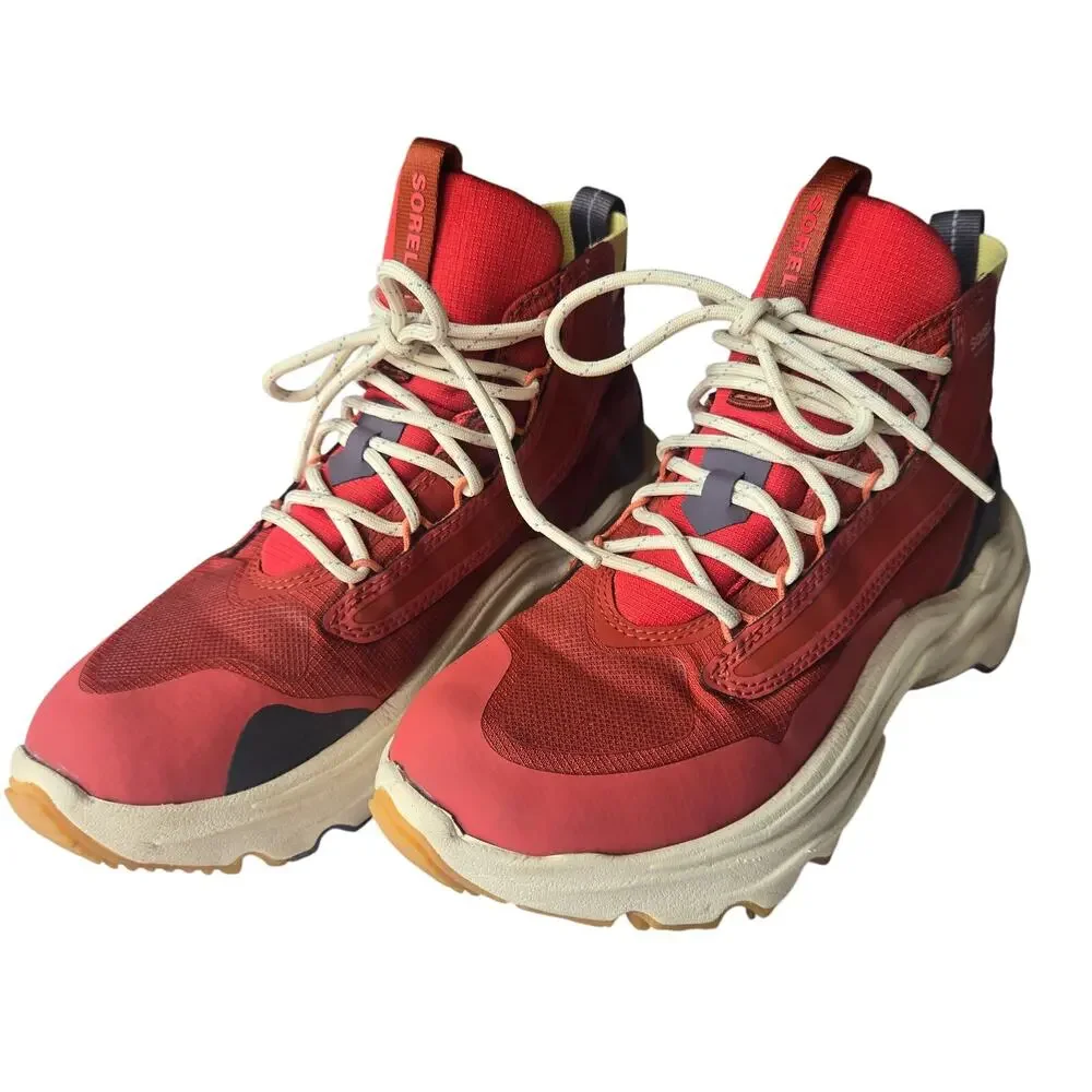 Sorel Size 5.5 Women's Kinetic Waterproof On the Go Venture Mid-Boot Hiking red - Picture 6 of 10